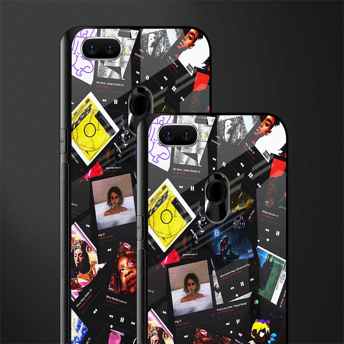 spotify and chill vibes music glass case for oppo a5s image-2