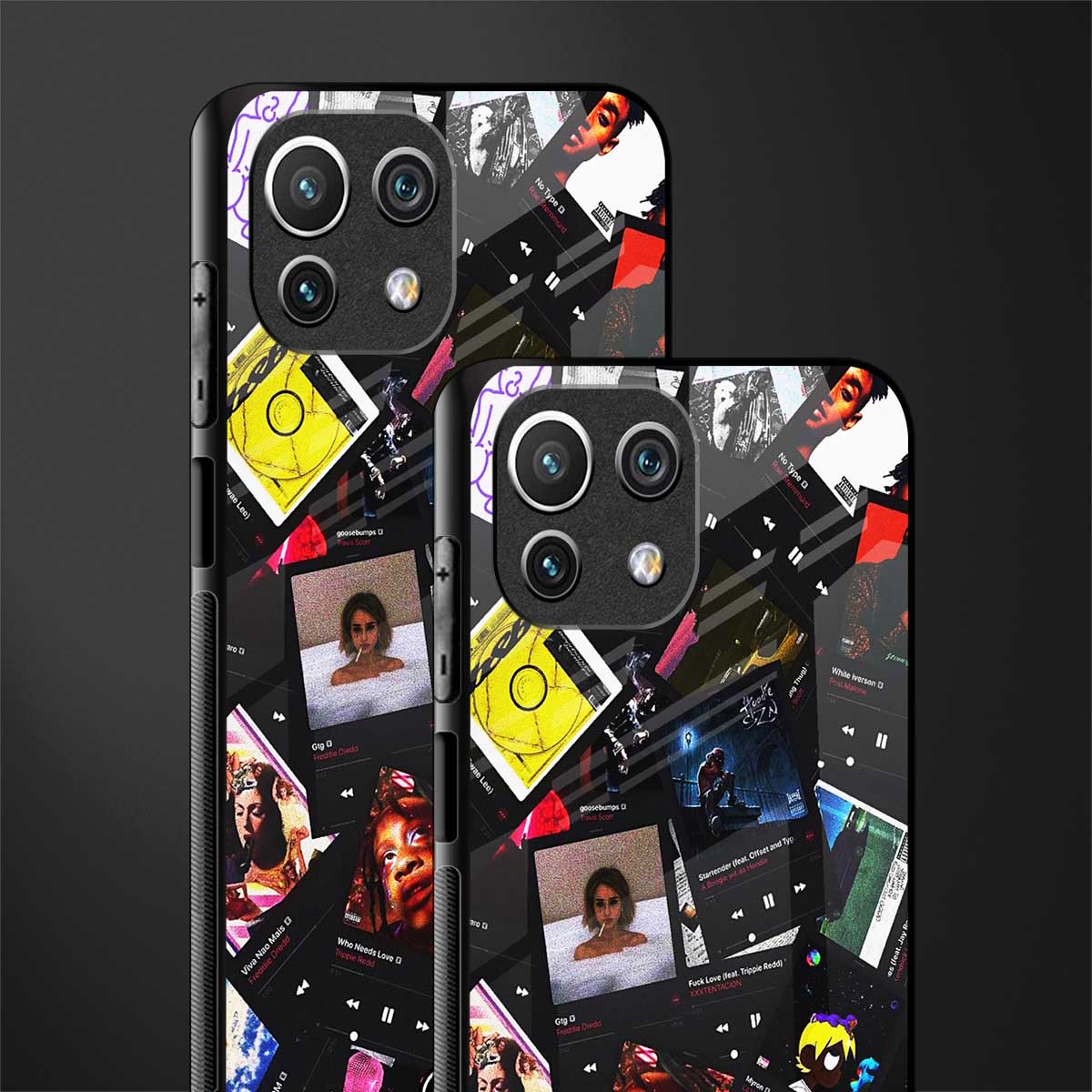 spotify and chill vibes music glass case for mi 11 lite image-2