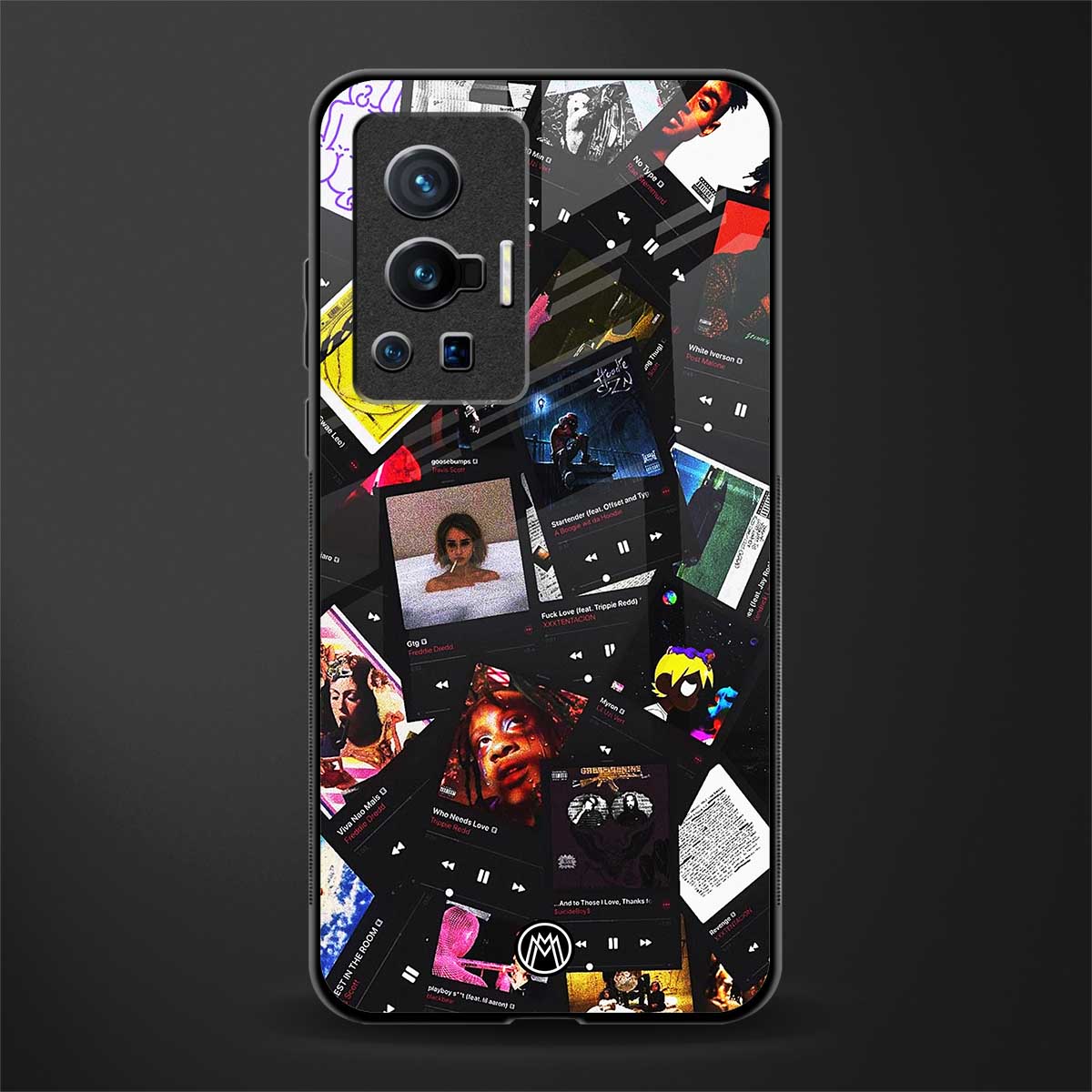 spotify and chill vibes music glass case for vivo x70 pro image