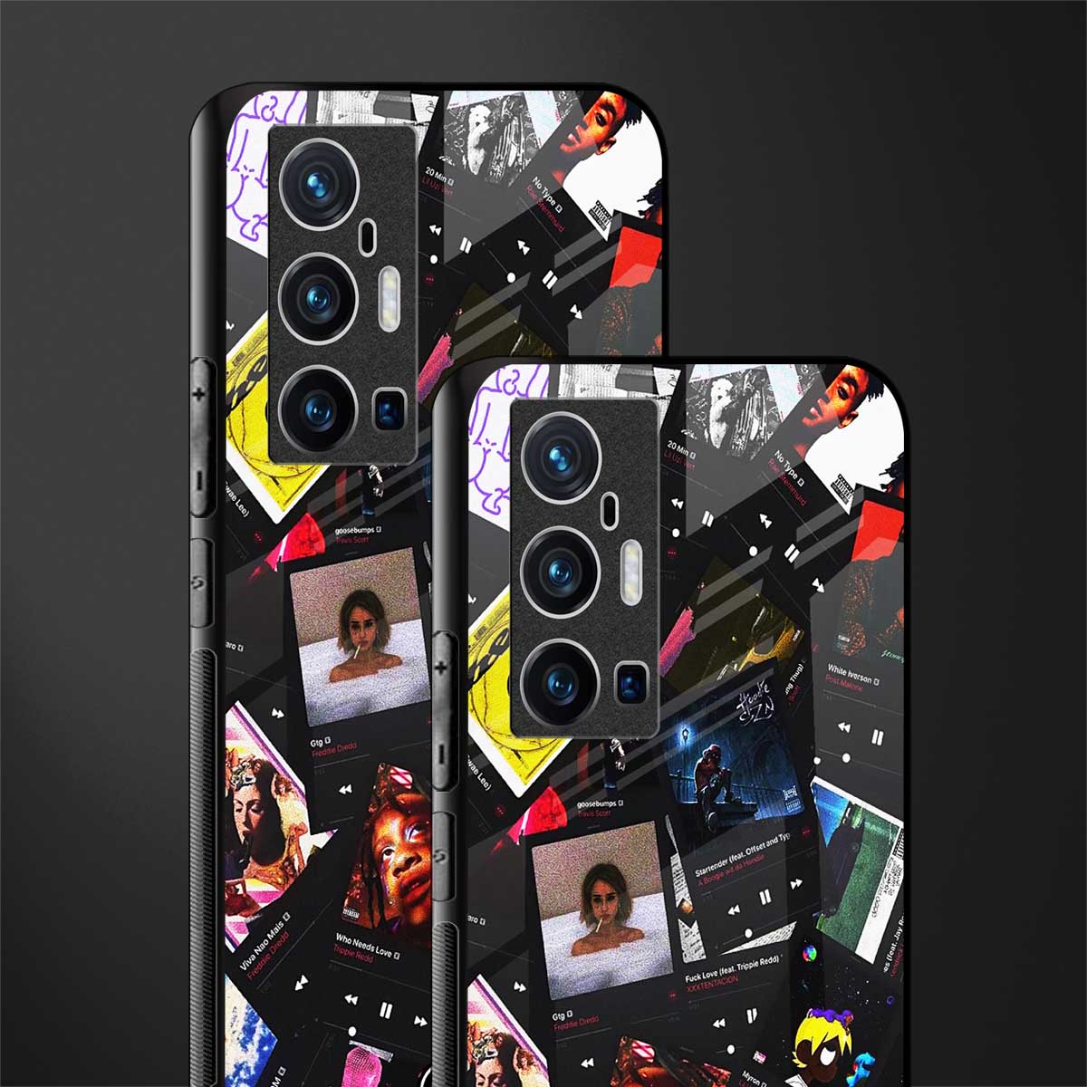 spotify and chill vibes music glass case for vivo x70 pro plus image-2