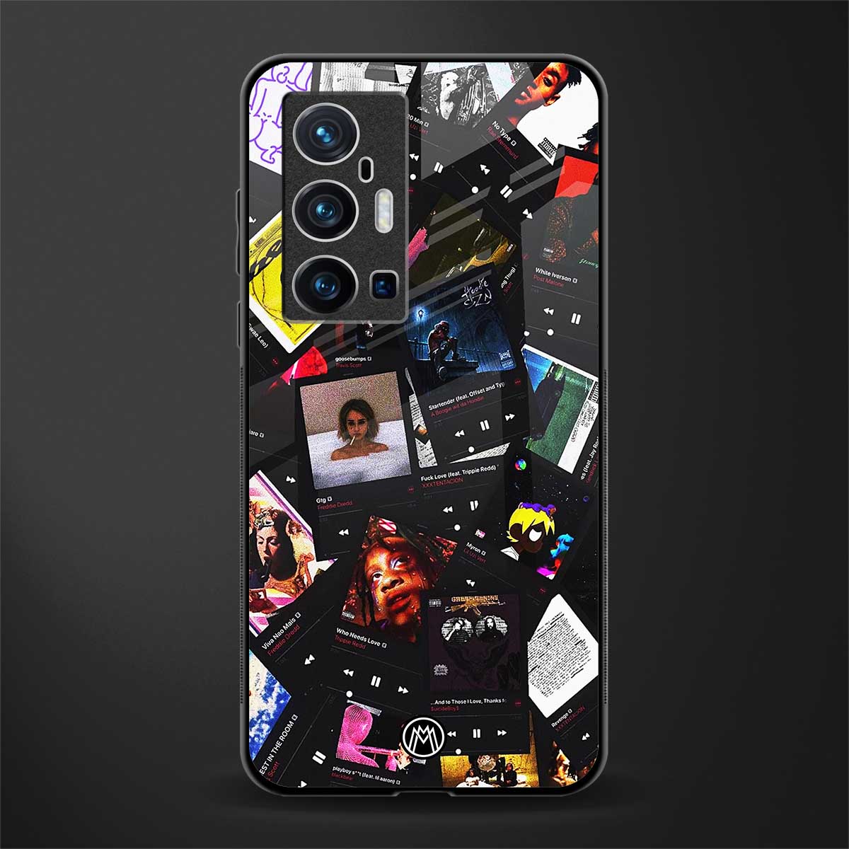 spotify and chill vibes music glass case for vivo x70 pro plus image