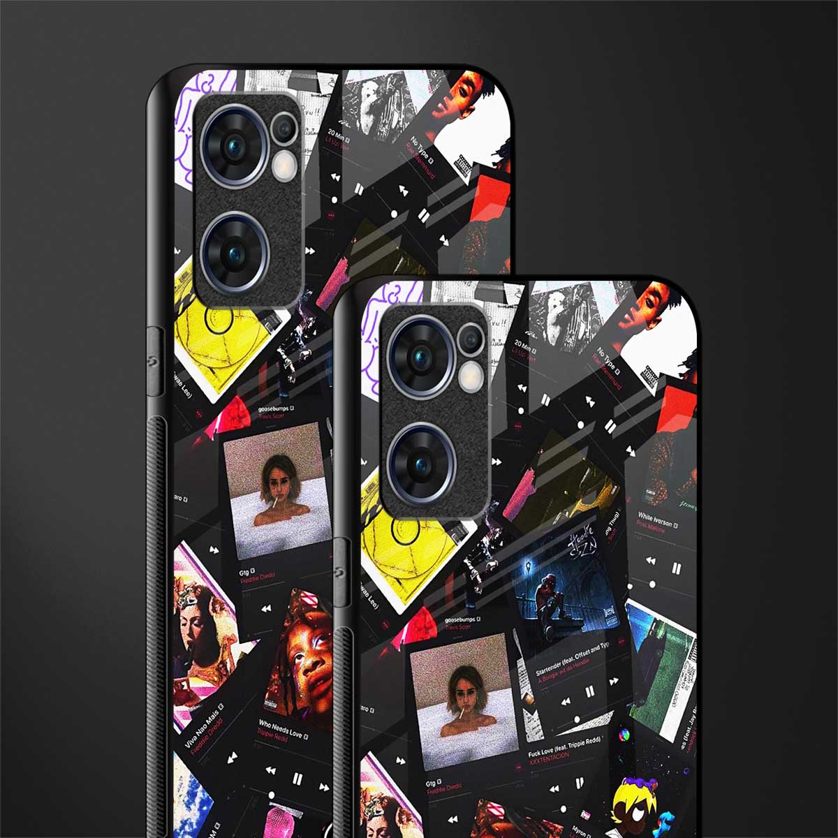 spotify and chill vibes music glass case for oppo reno7 5g image-2