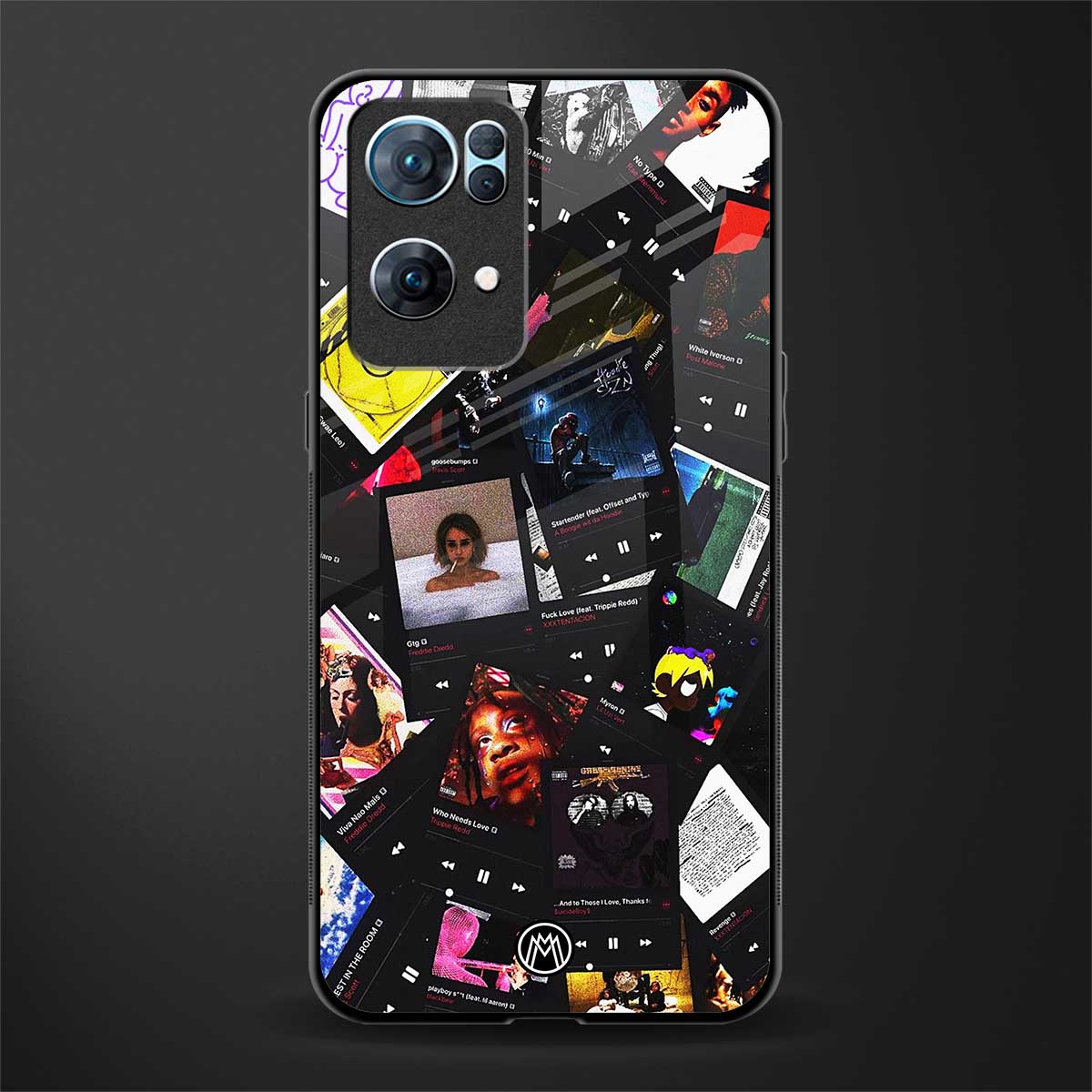 spotify and chill vibes music glass case for oppo reno7 pro 5g image