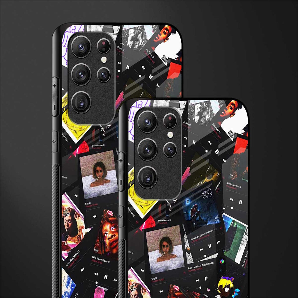 spotify and chill vibes music glass case for samsung galaxy s22 ultra 5g image-2