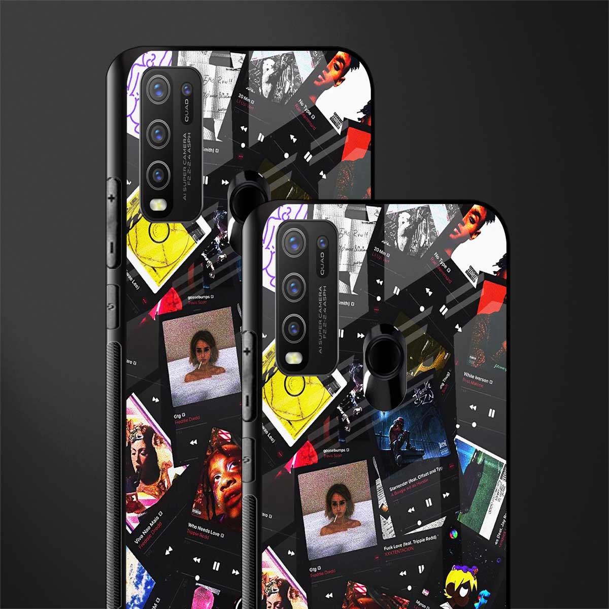 spotify and chill vibes music glass case for vivo y30 image-2