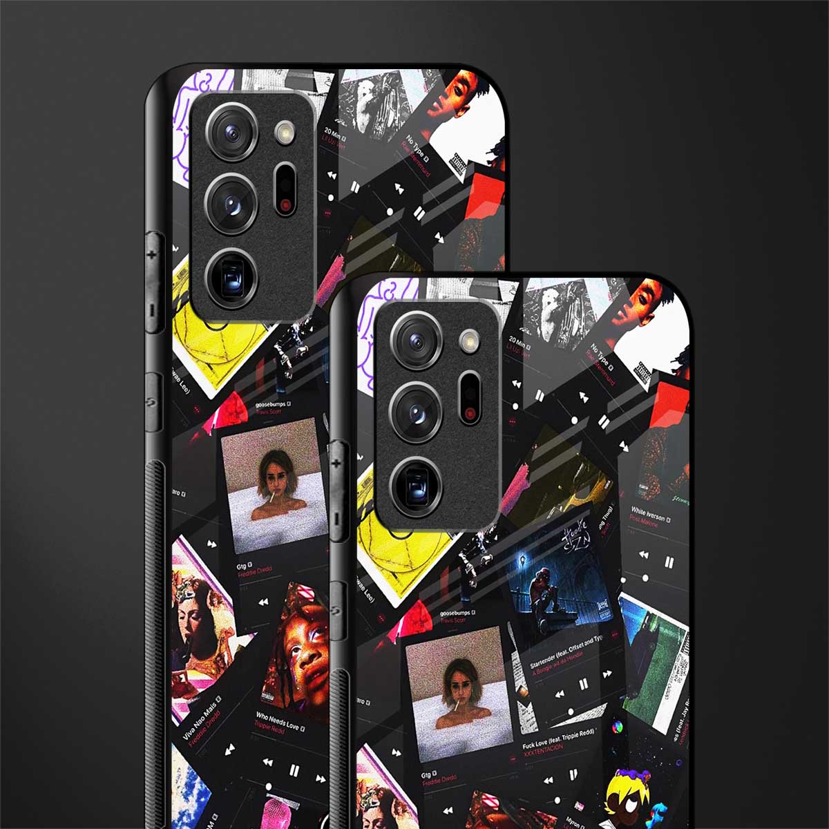 spotify and chill vibes music glass case for samsung galaxy note 20 ultra 5g image-2