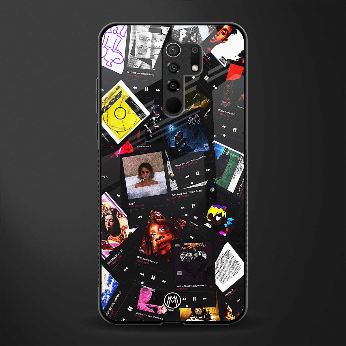 spotify and chill vibes music glass case for redmi 9 prime image