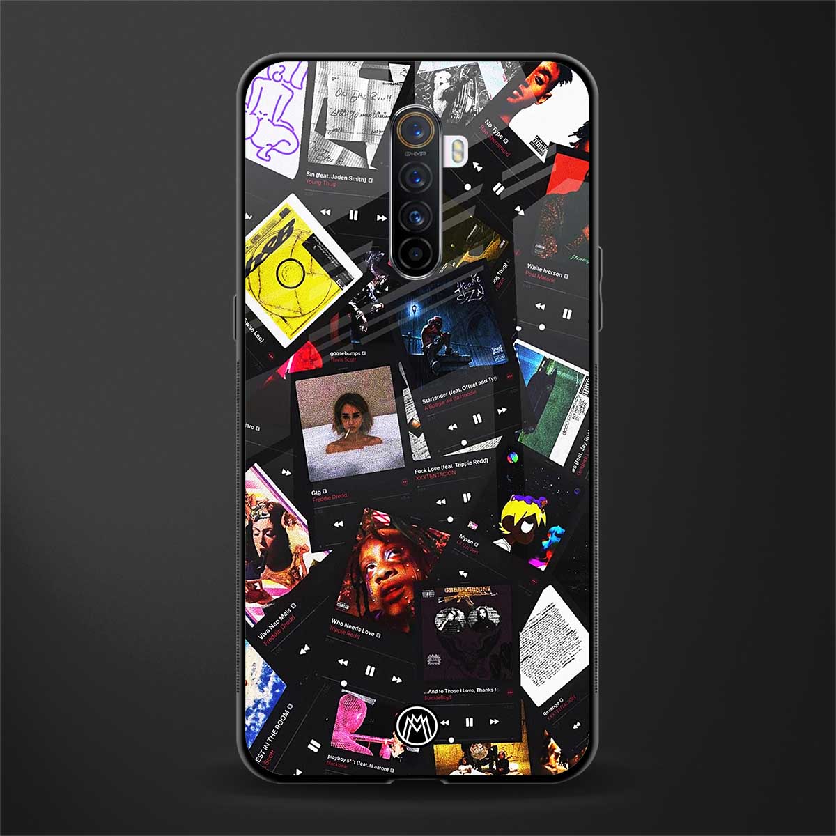 spotify and chill vibes music glass case for realme x2 pro image
