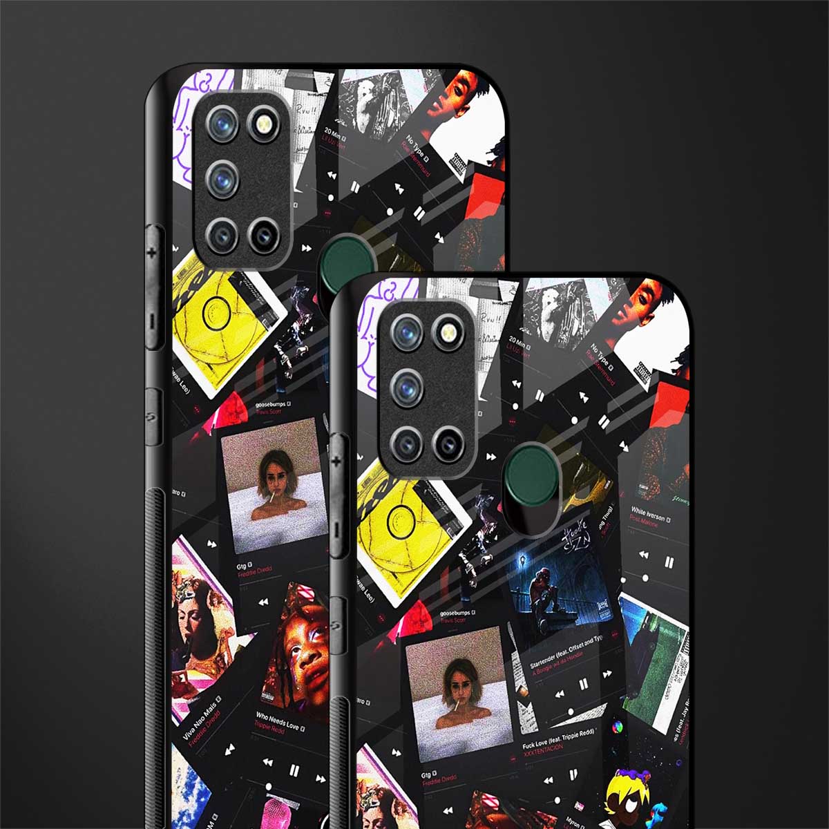 spotify and chill vibes music glass case for realme 7i image-2