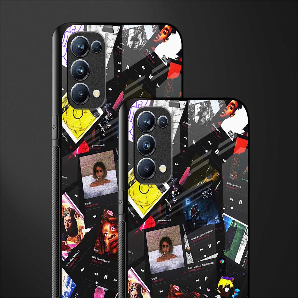 spotify and chill vibes music glass case for oppo reno 5 pro image-2