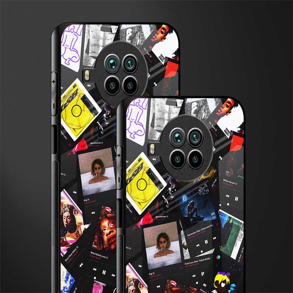 spotify and chill vibes music glass case for mi 10i image-2