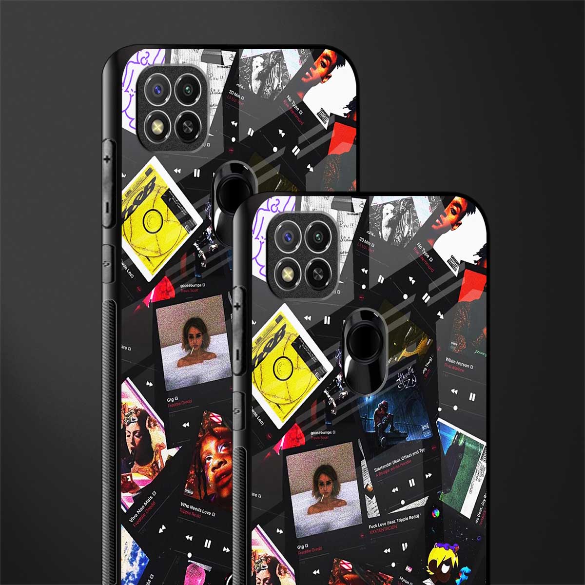 spotify and chill vibes music glass case for poco c31 image-2