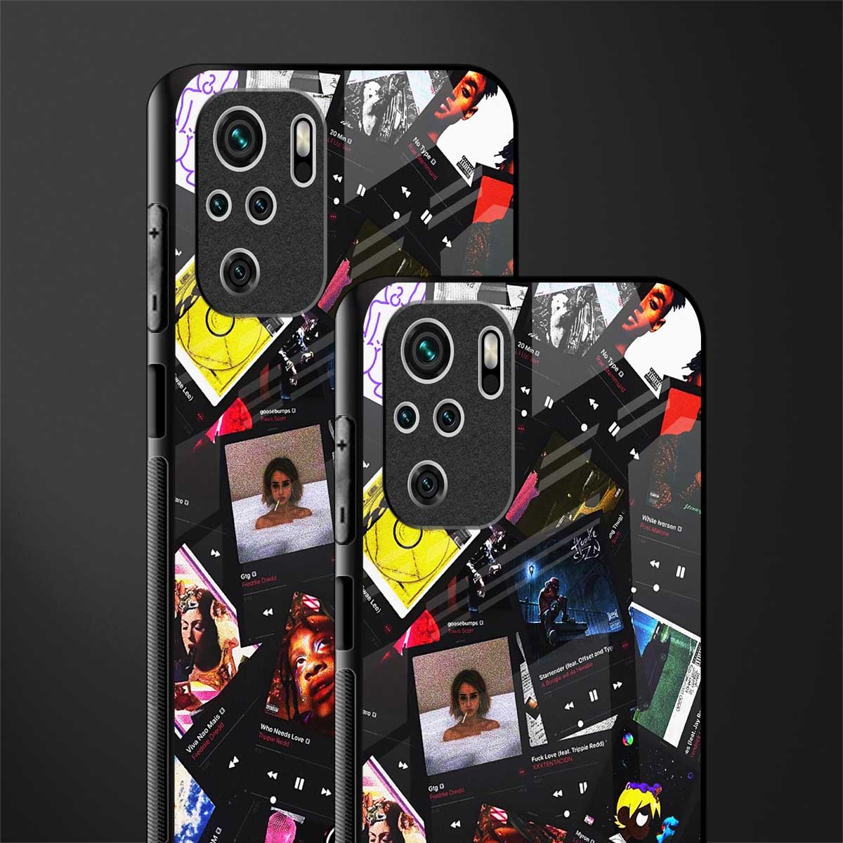 spotify and chill vibes music glass case for redmi note 10s image-2