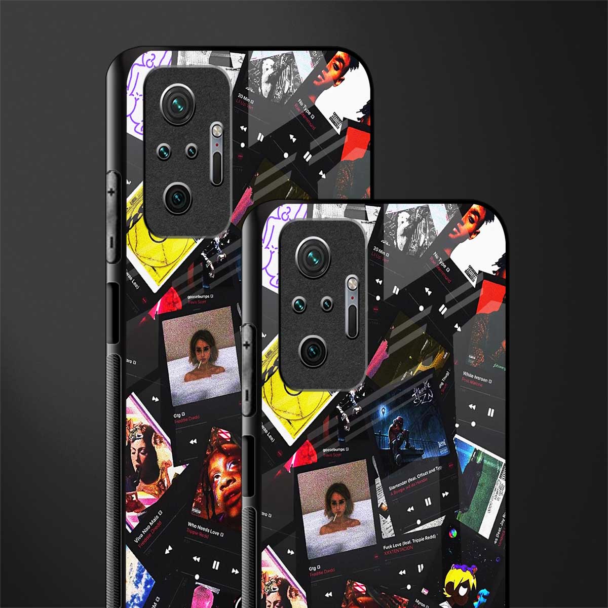spotify and chill vibes music glass case for redmi note 10 pro max image-2