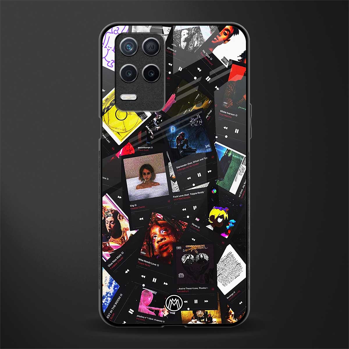 spotify and chill vibes music glass case for realme narzo 30 5g image