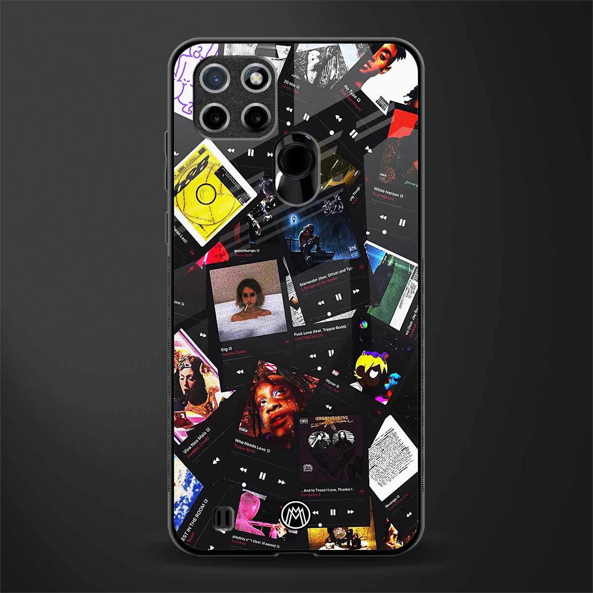 spotify and chill vibes music glass case for realme c21 image