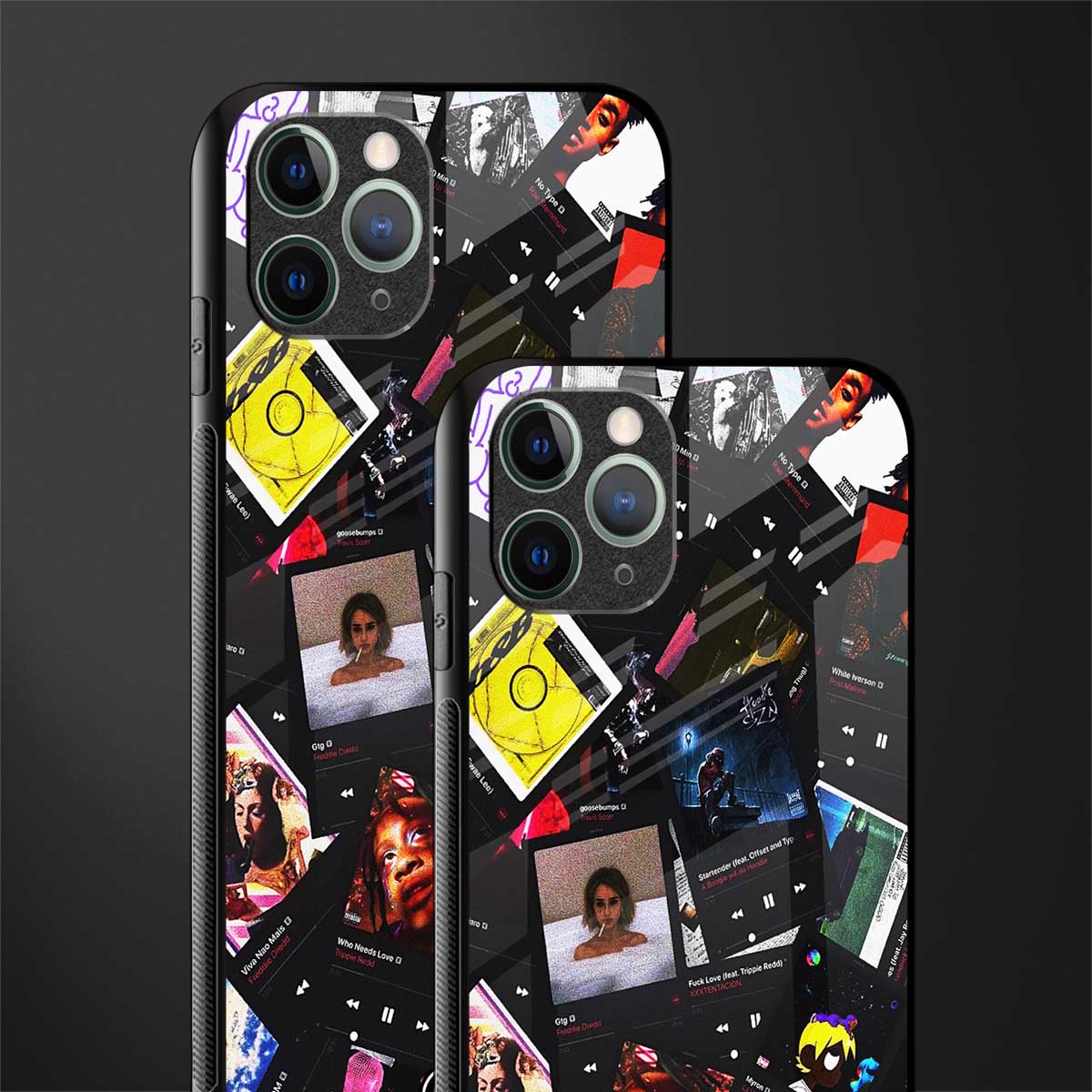 spotify and chill vibes music glass case for iphone 11 pro max image-2