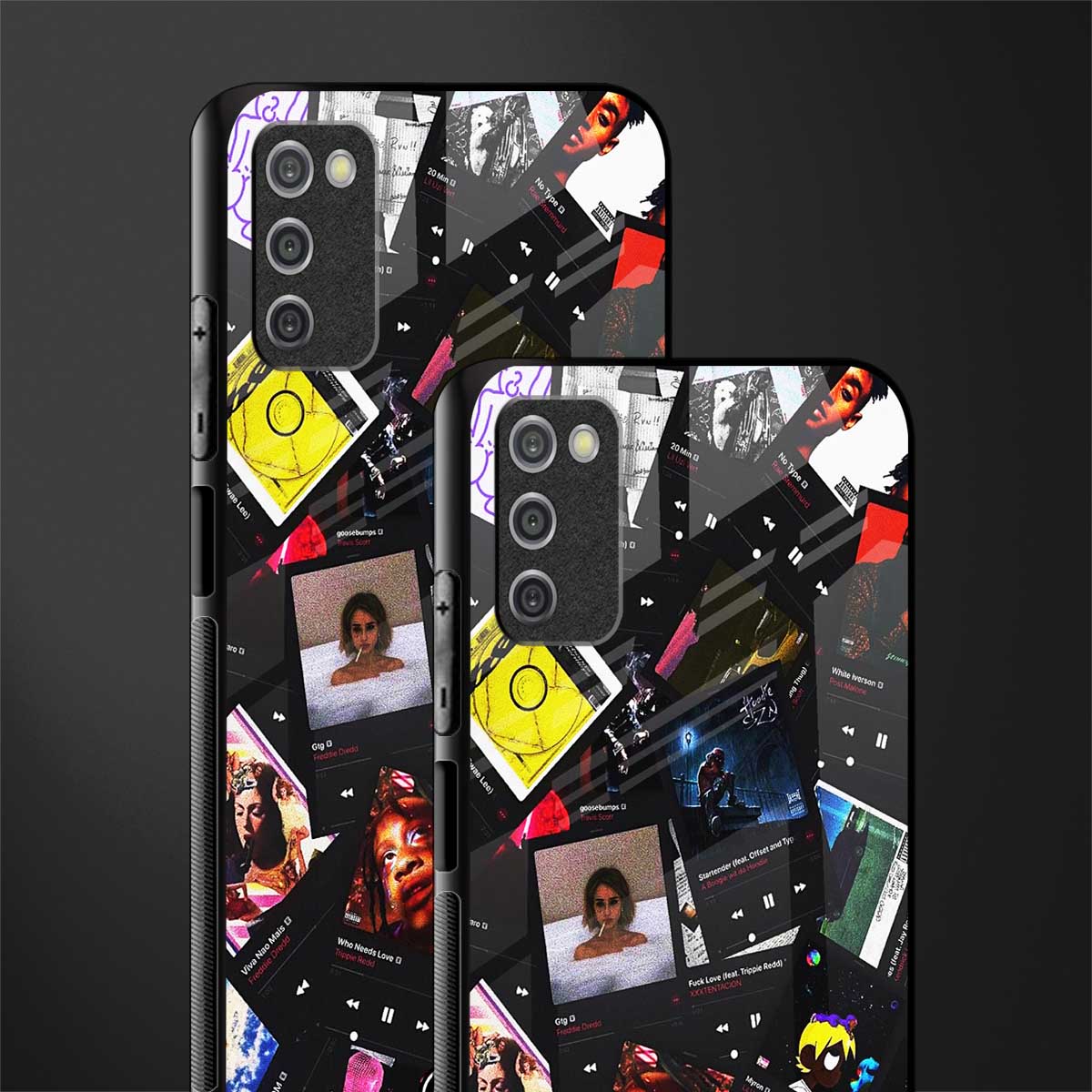 spotify and chill vibes music glass case for samsung galaxy a03s image-2