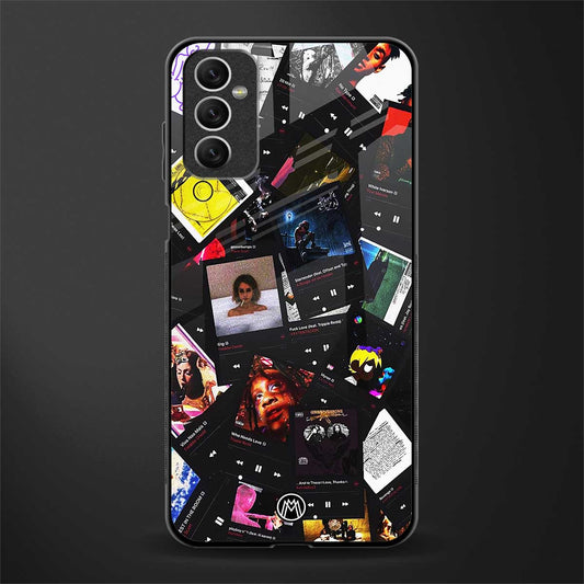 spotify and chill vibes music glass case for samsung galaxy m52 5g image
