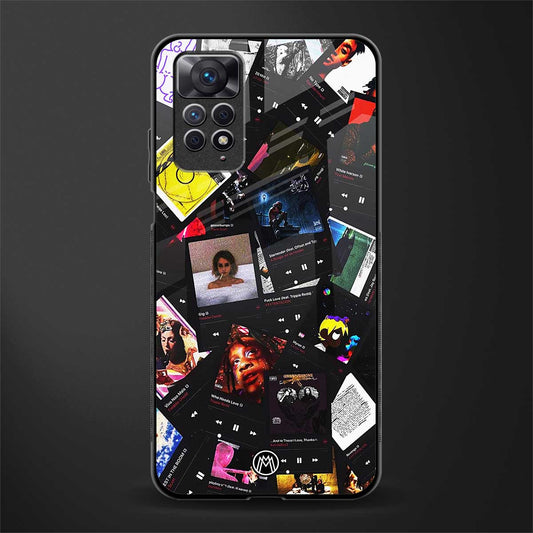 spotify and chill vibes music back phone cover | glass case for redmi note 11 pro plus 4g/5g