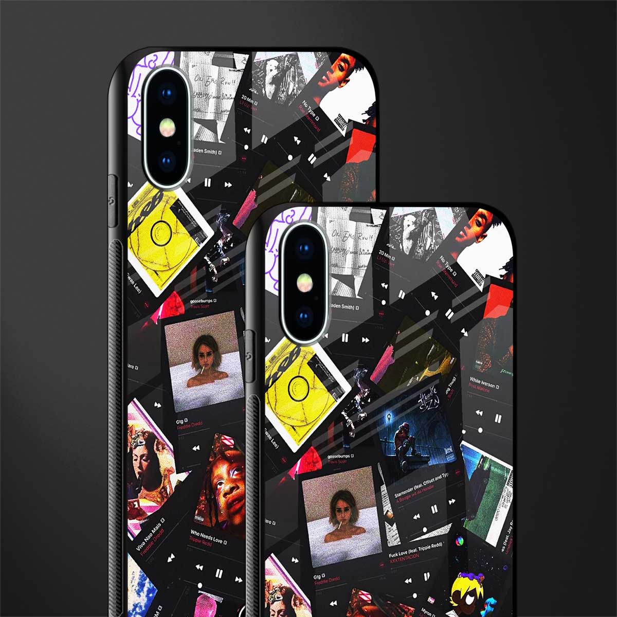 spotify and chill vibes music glass case for iphone x image-2