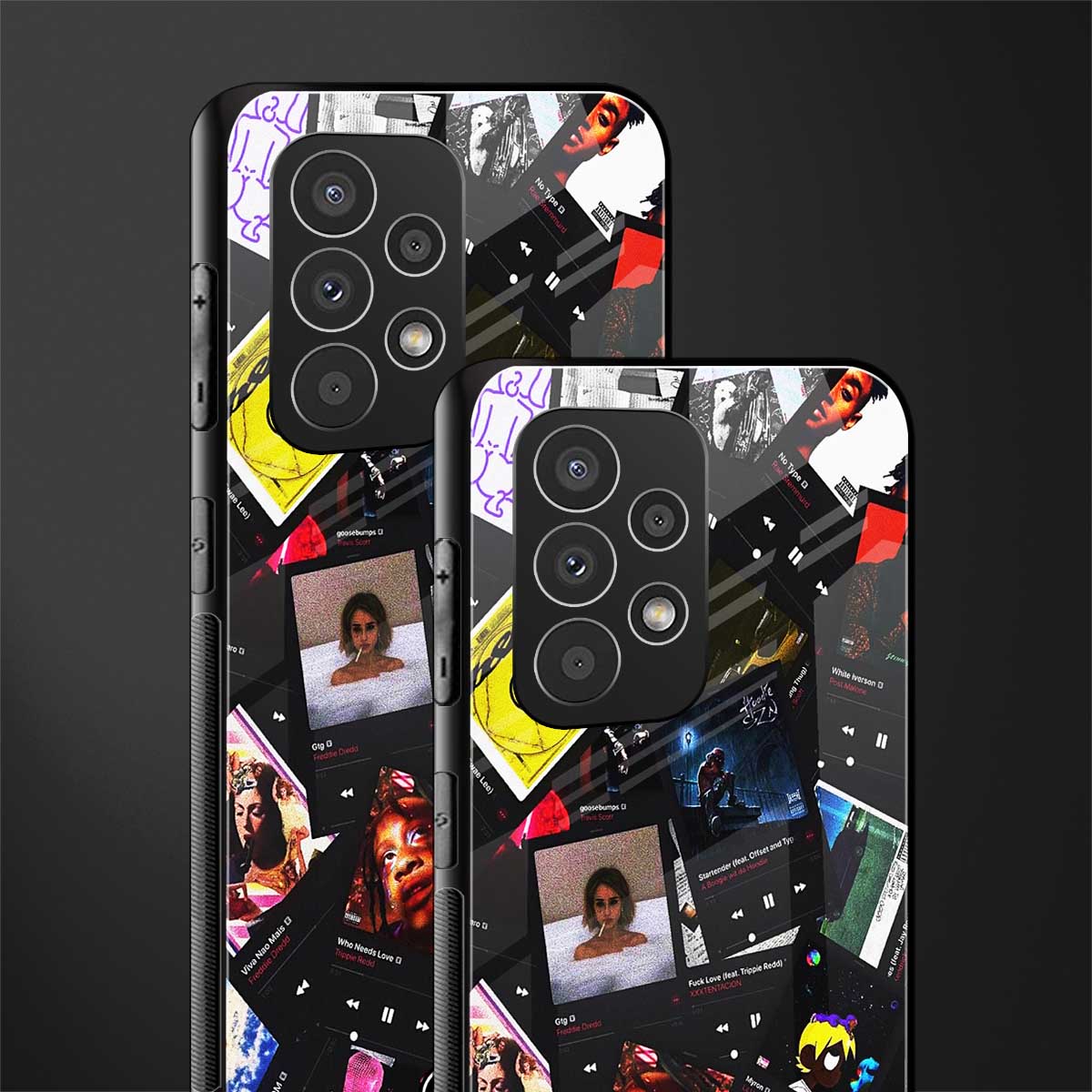 spotify and chill vibes music back phone cover | glass case for samsung galaxy a73 5g