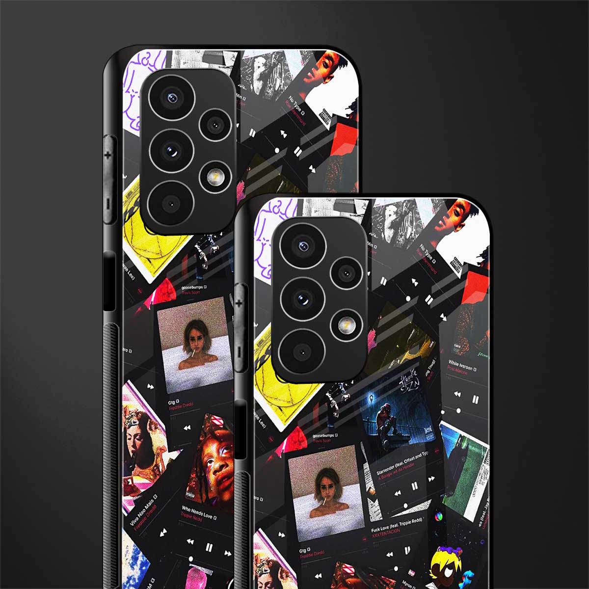 spotify and chill vibes music back phone cover | glass case for samsung galaxy a13 4g