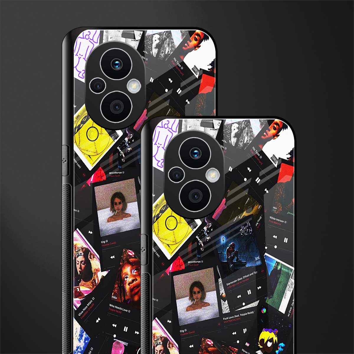 spotify and chill vibes music back phone cover | glass case for oppo f21 pro 5g