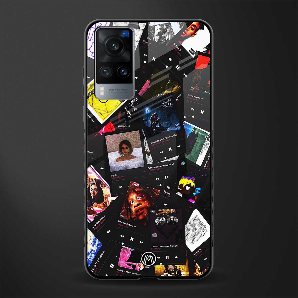 spotify and chill vibes music glass case for vivo x60 image