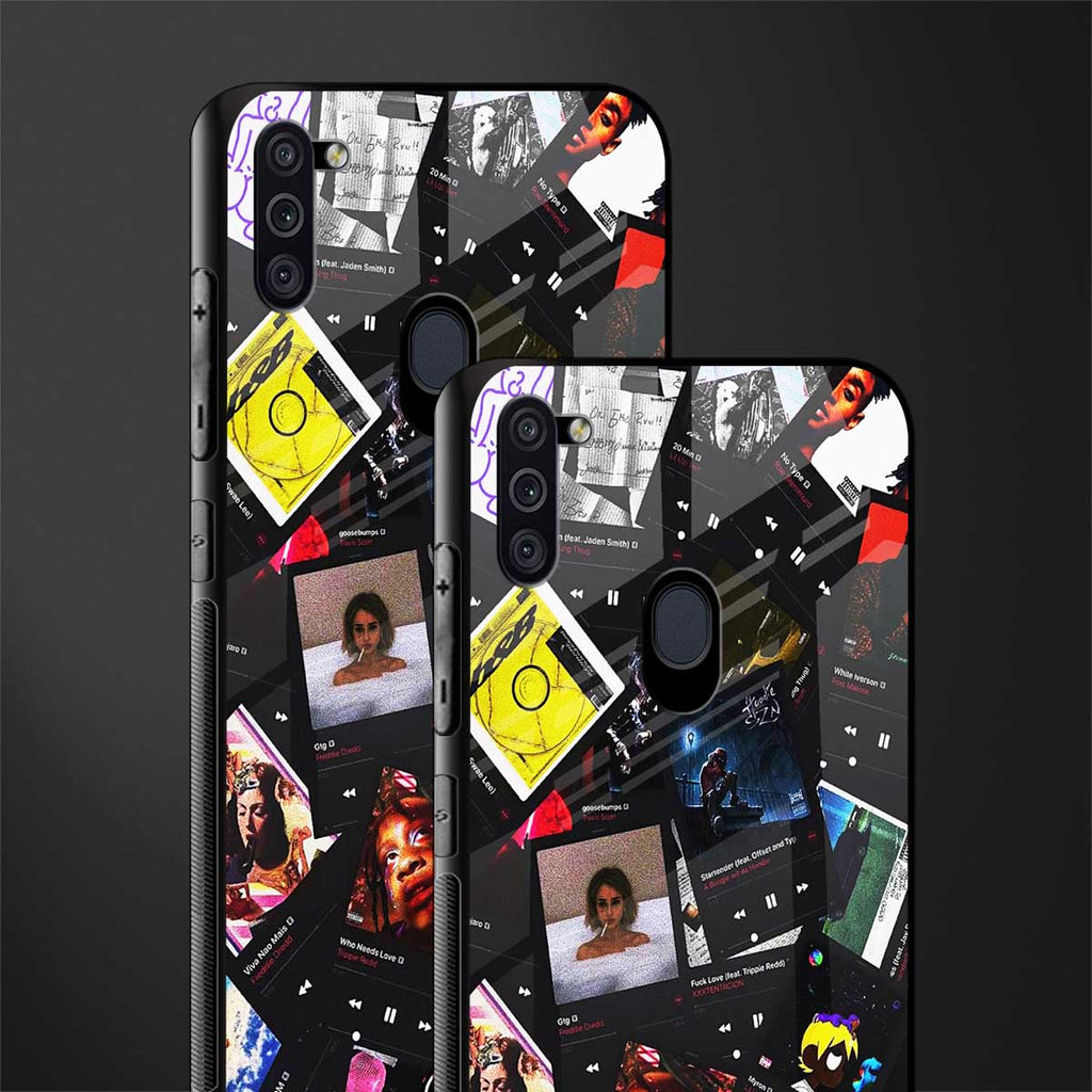 spotify and chill vibes music glass case for samsung galaxy m11 image-2