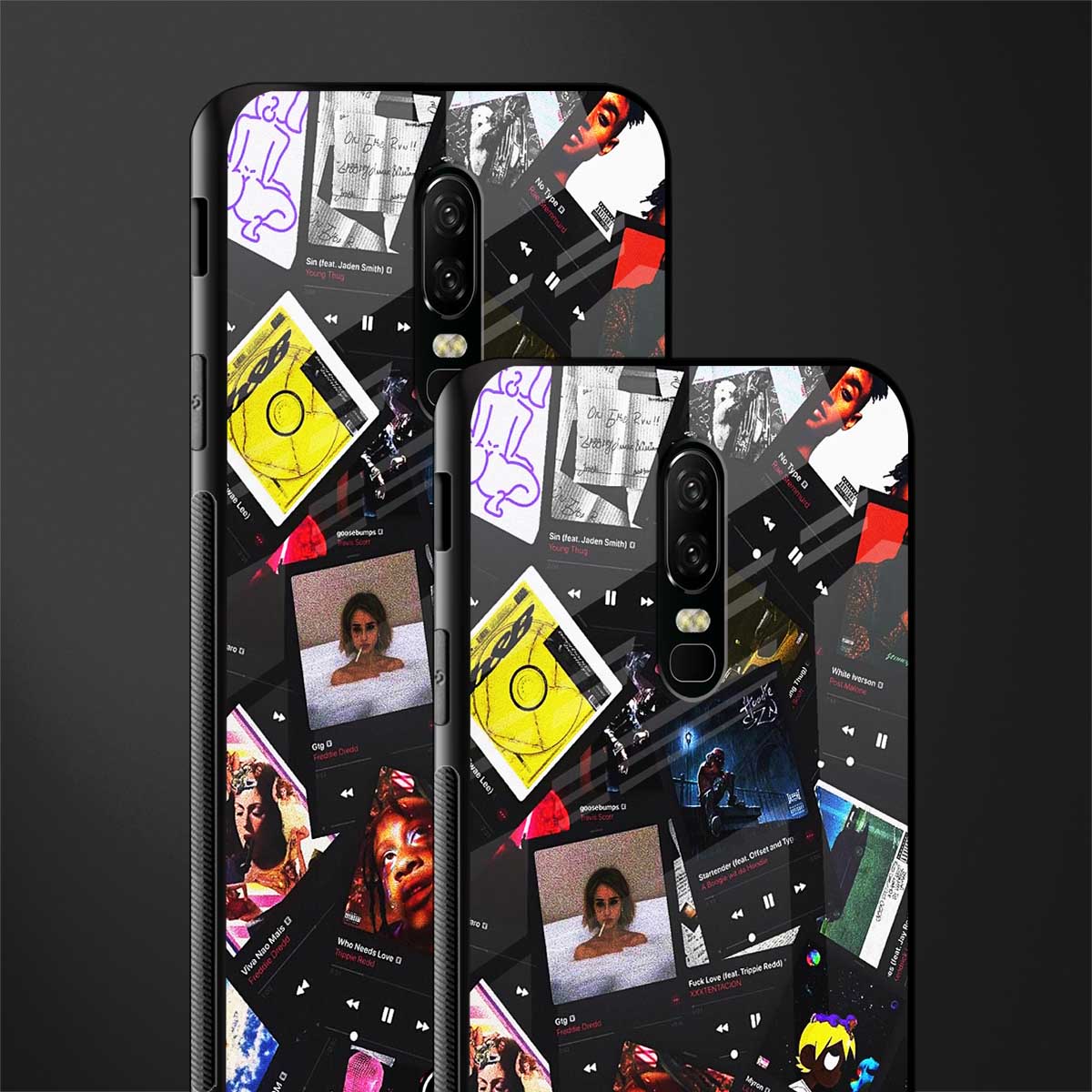 spotify and chill vibes music glass case for oneplus 6 image-2
