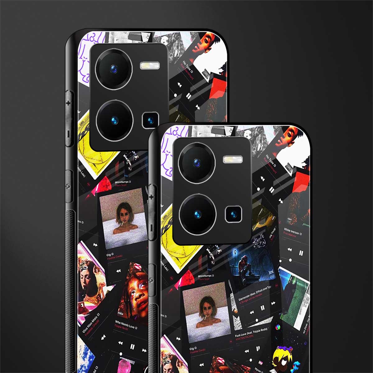 spotify and chill vibes music back phone cover | glass case for vivo y35 4g