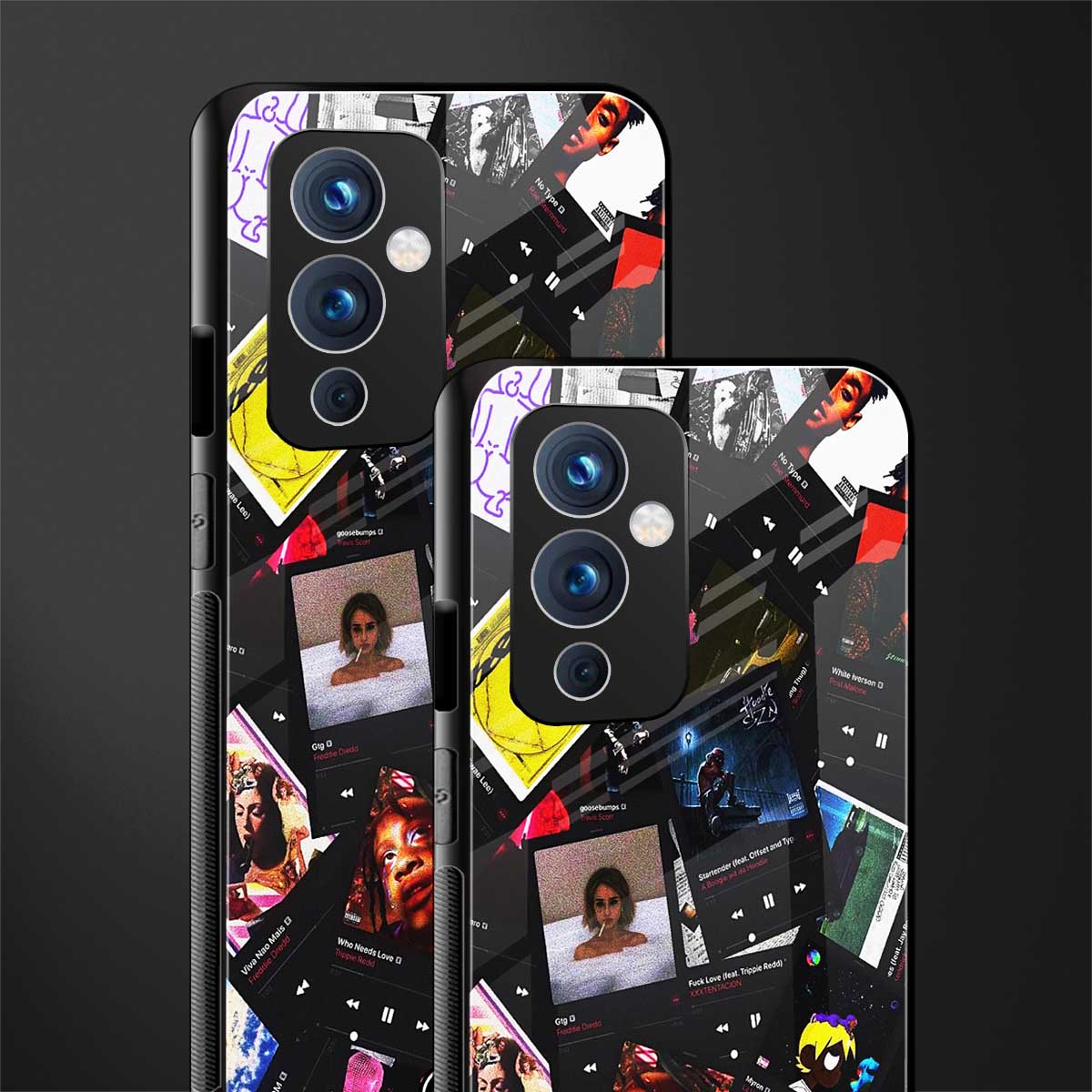 spotify and chill vibes music back phone cover | glass case for oneplus 9