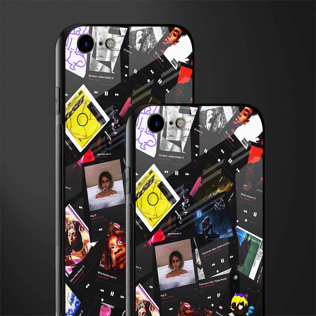 spotify and chill vibes music glass case for iphone se 2020 image-2