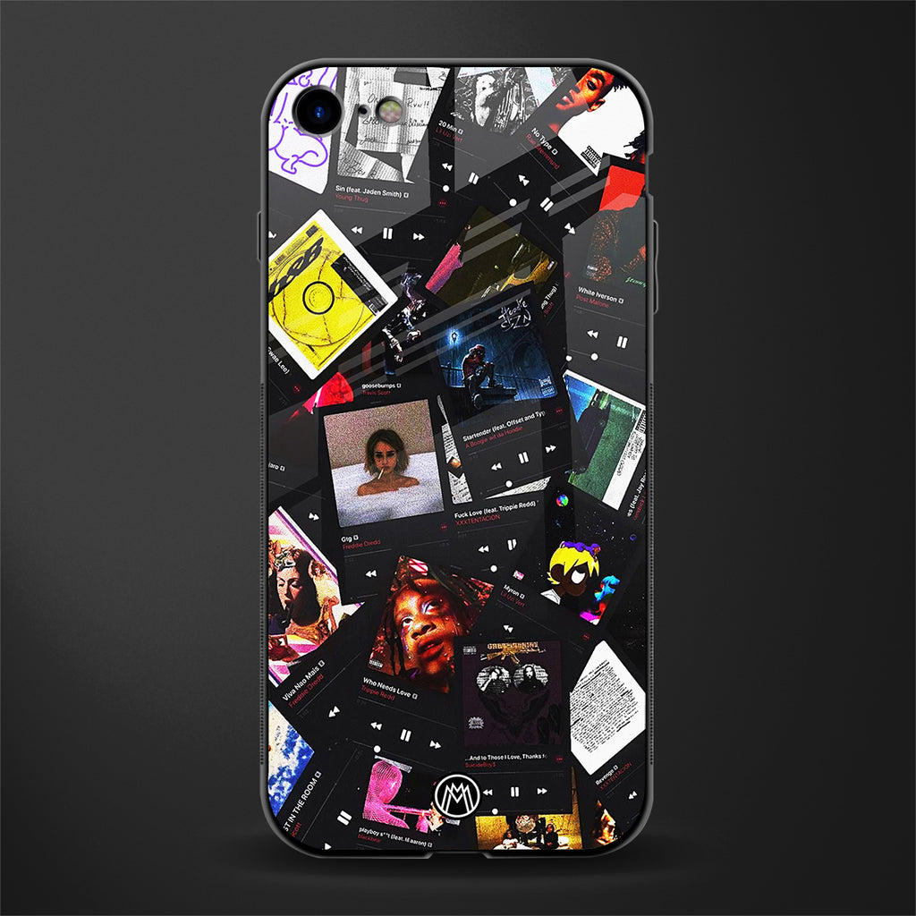 spotify and chill vibes music glass case for iphone se 2020 image