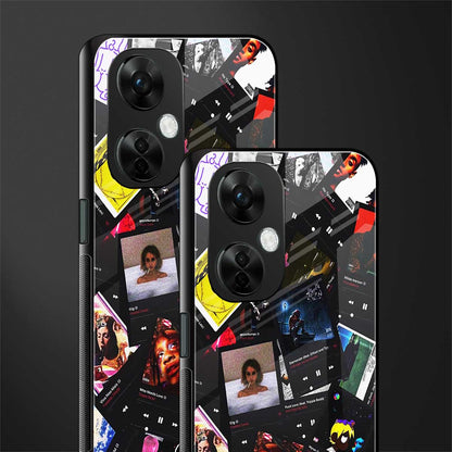spotify and chill vibes music back phone cover | glass case for oneplus nord ce 3 lite