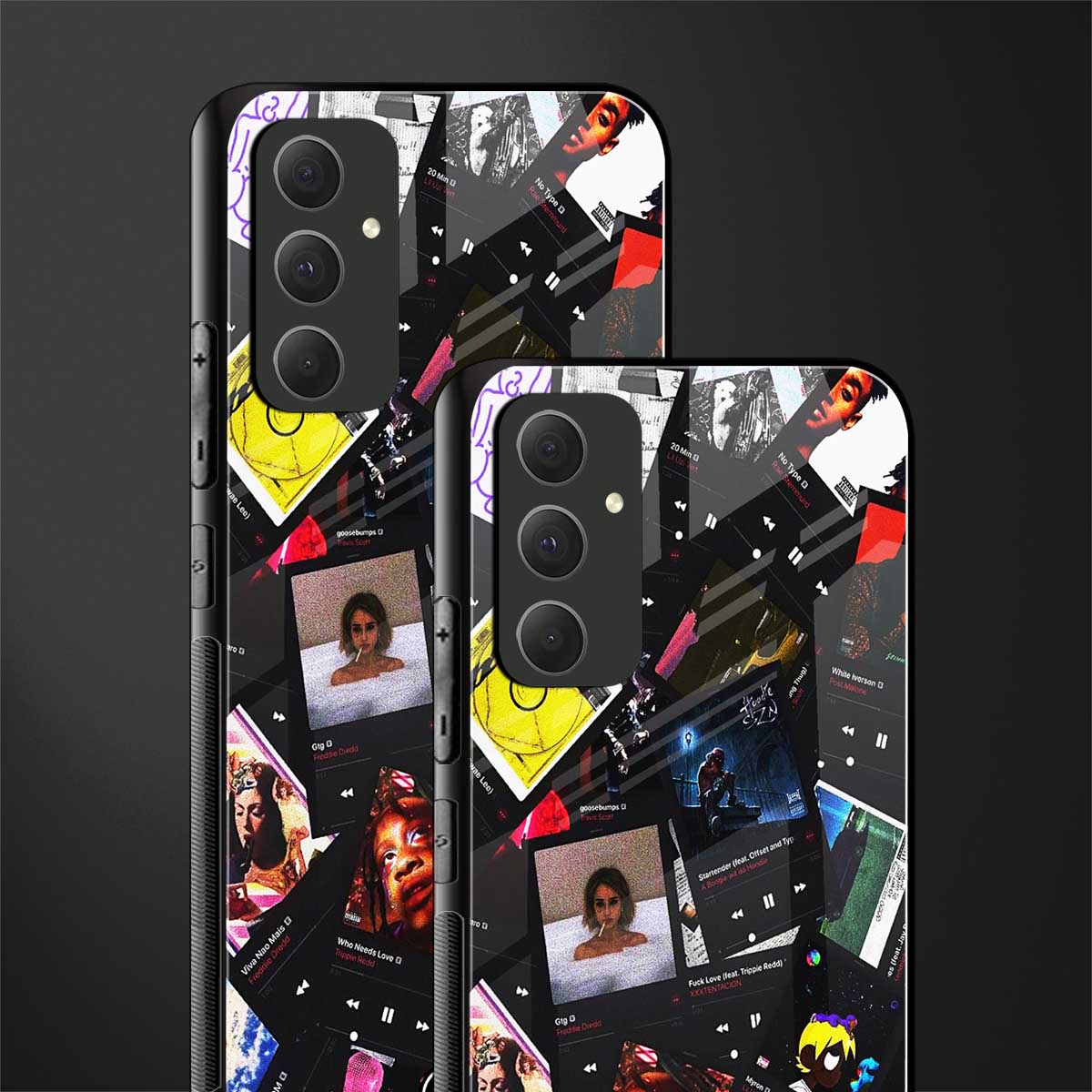 spotify and chill vibes music back phone cover | glass case for samsung galaxy a54 5g