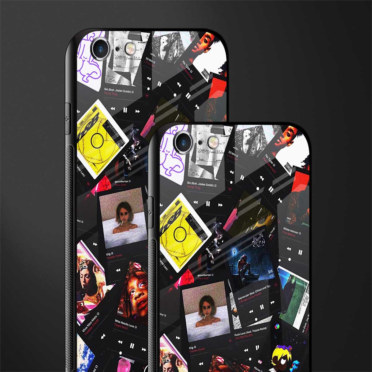 spotify and chill vibes music glass case for iphone 6 image-2