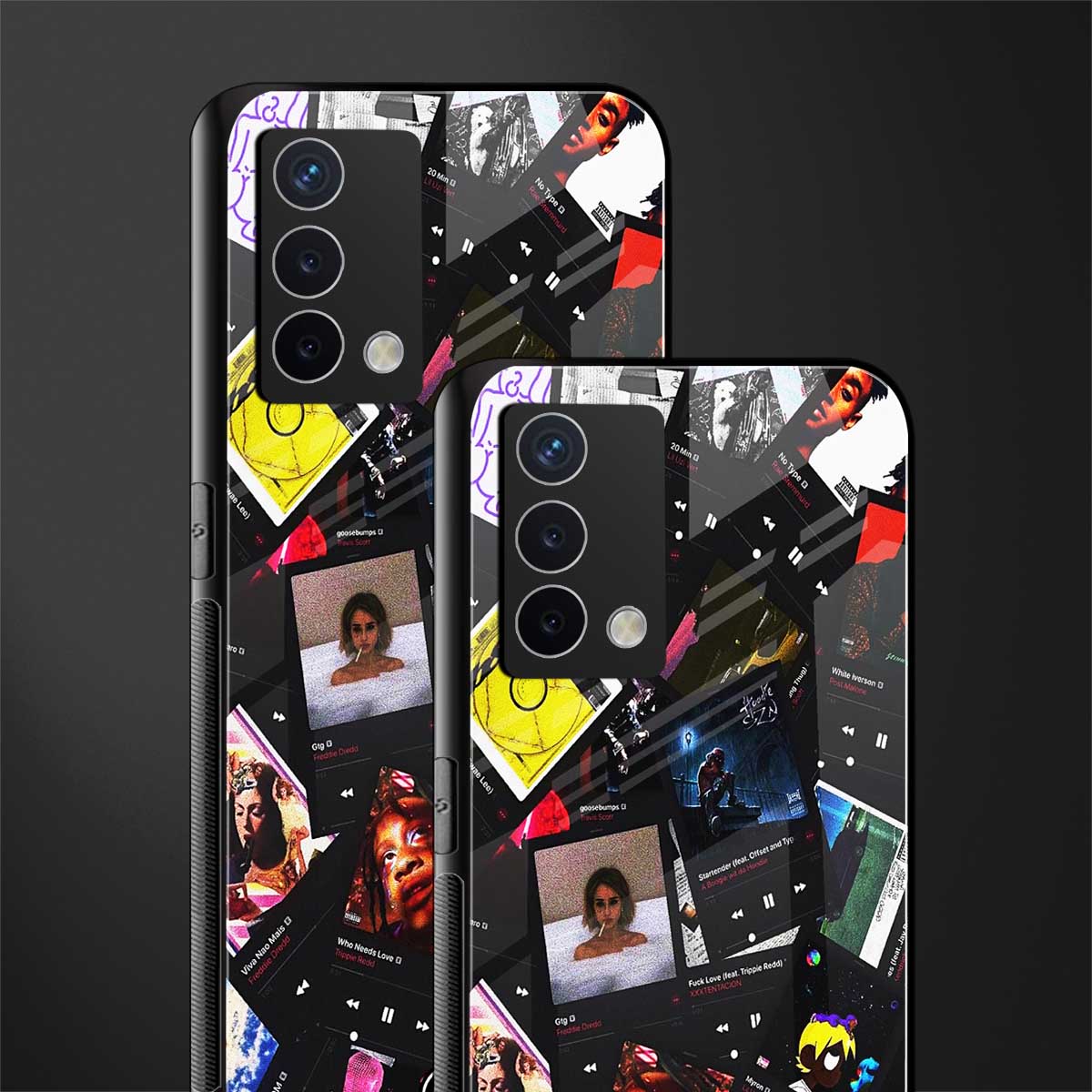 spotify and chill vibes music back phone cover | glass case for oppo a74 4g