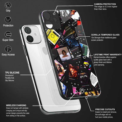 spotify and chill vibes music back phone cover | glass case for vivo t1 44w 4g