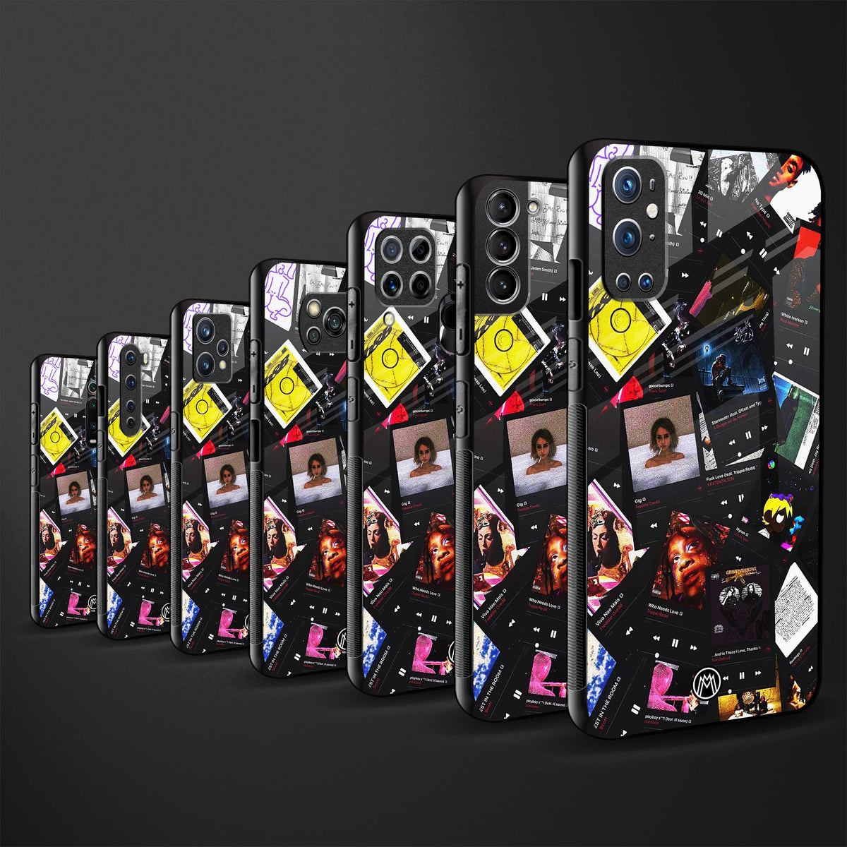 spotify and chill vibes music glass case for poco c31 image-3