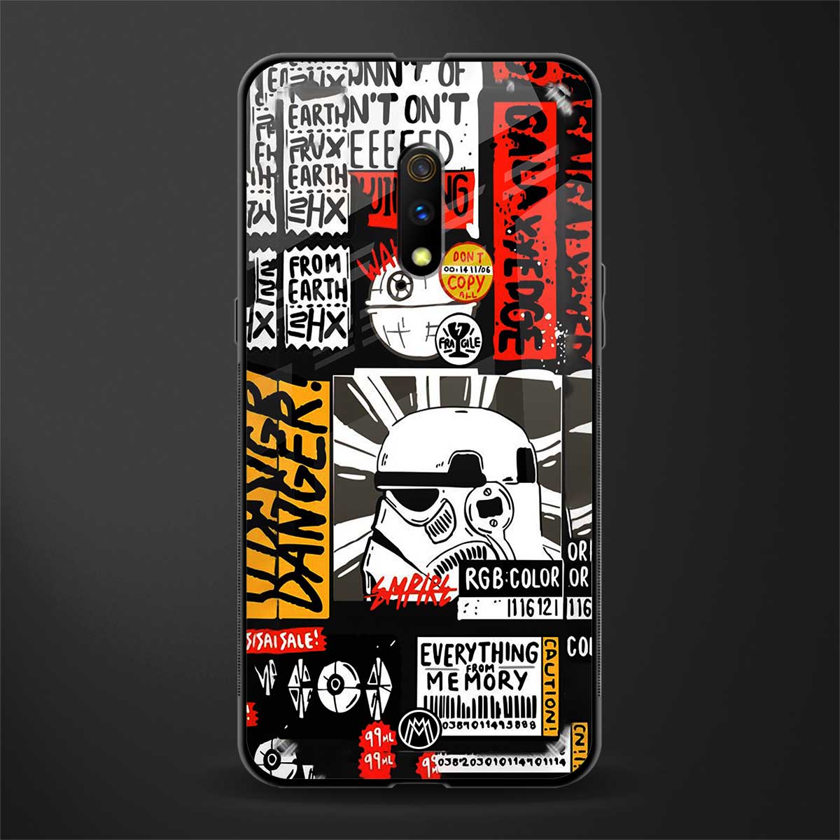 star wars collage glass case for oppo k3 image