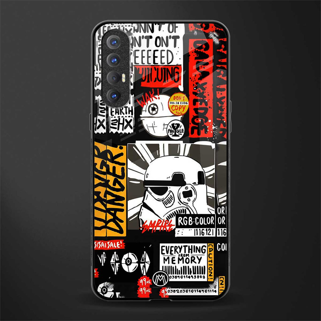 star wars collage glass case for oppo reno 3 pro image