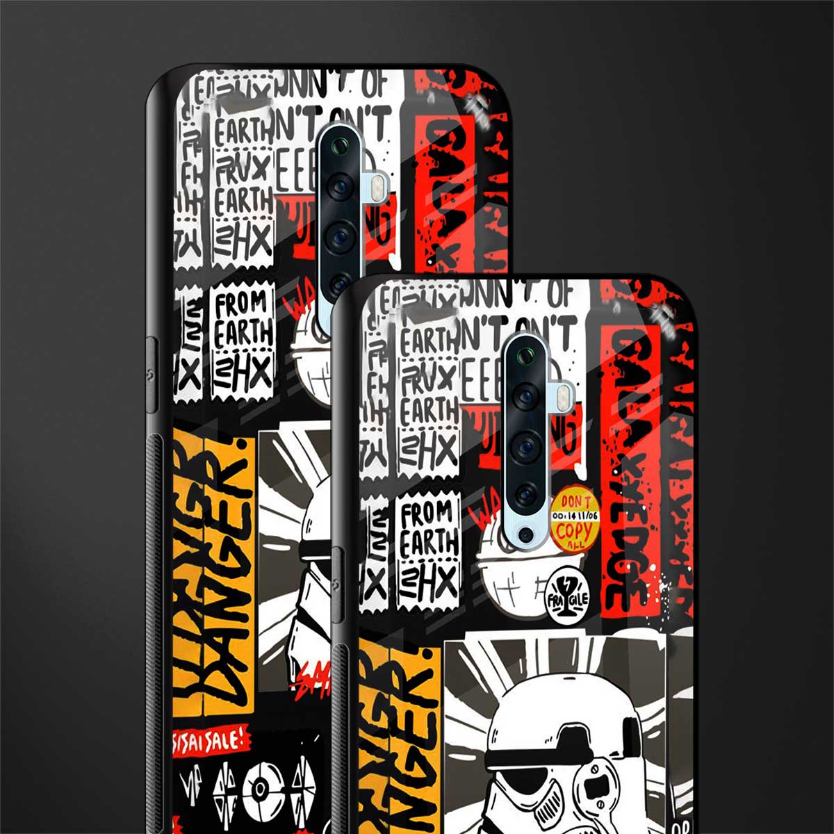 star wars collage glass case for oppo reno 2z image-2