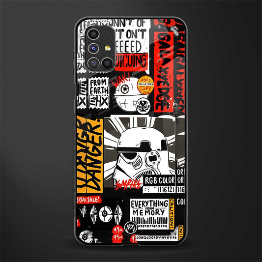 star wars collage glass case for samsung galaxy m31s image