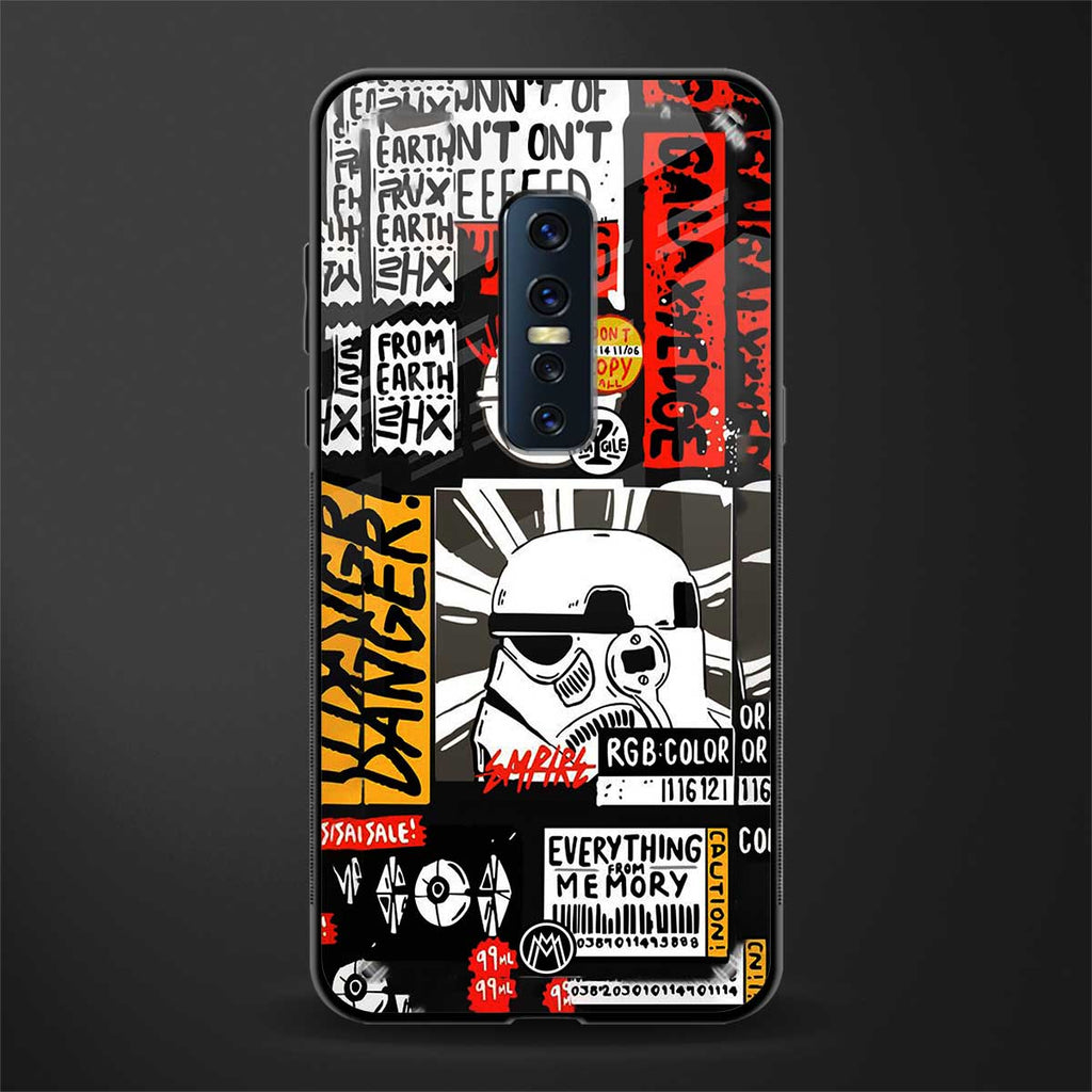 star wars collage glass case for vivo v17 pro image