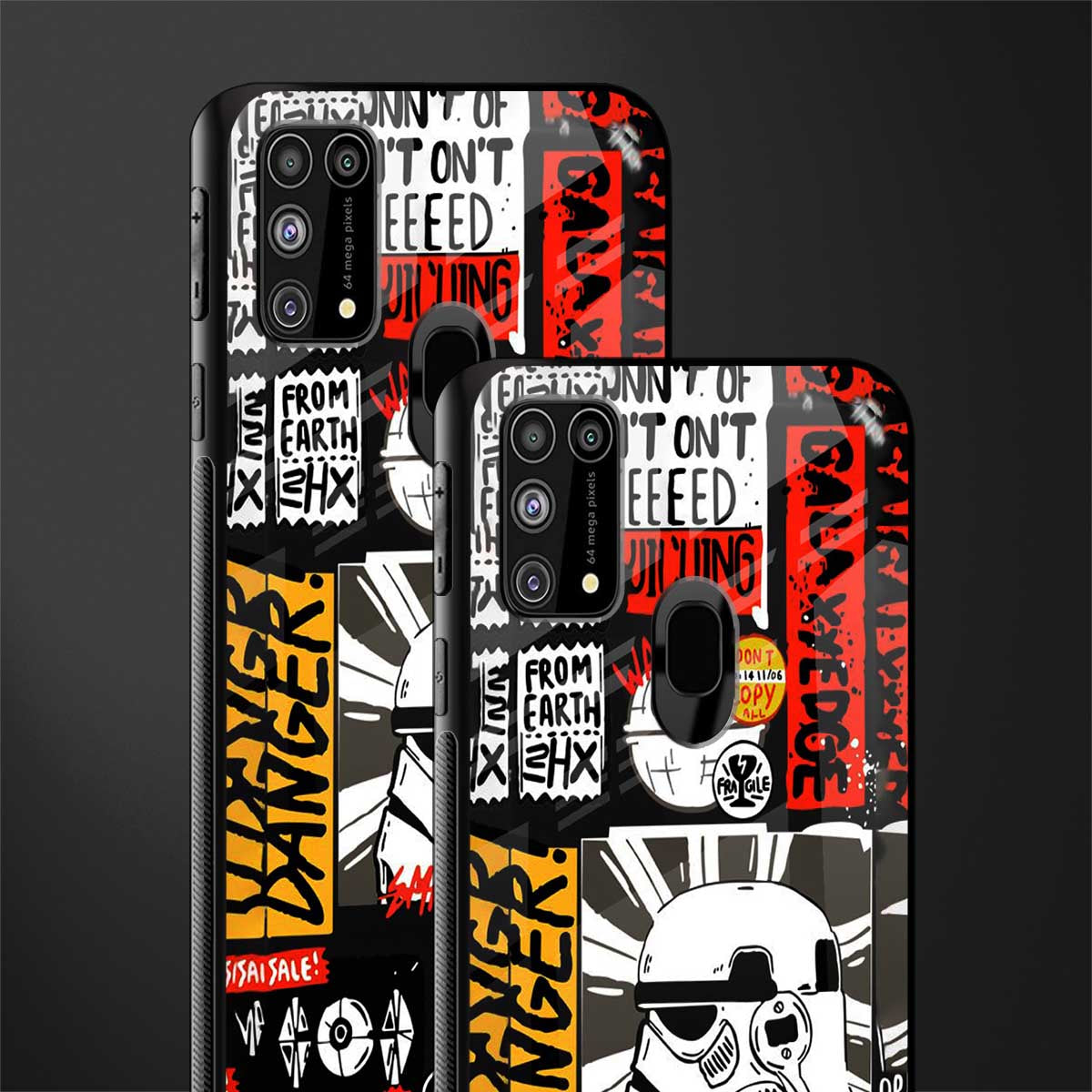 star wars collage glass case for samsung galaxy f41 image-2
