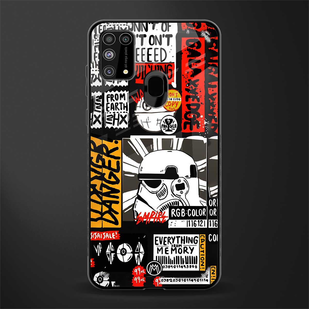 star wars collage glass case for samsung galaxy f41 image