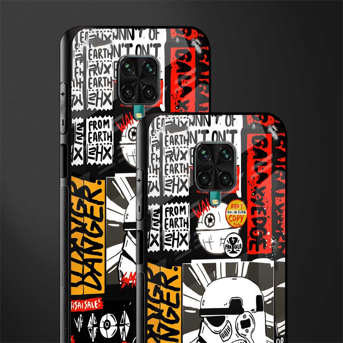 star wars collage glass case for redmi note 9 pro image-2
