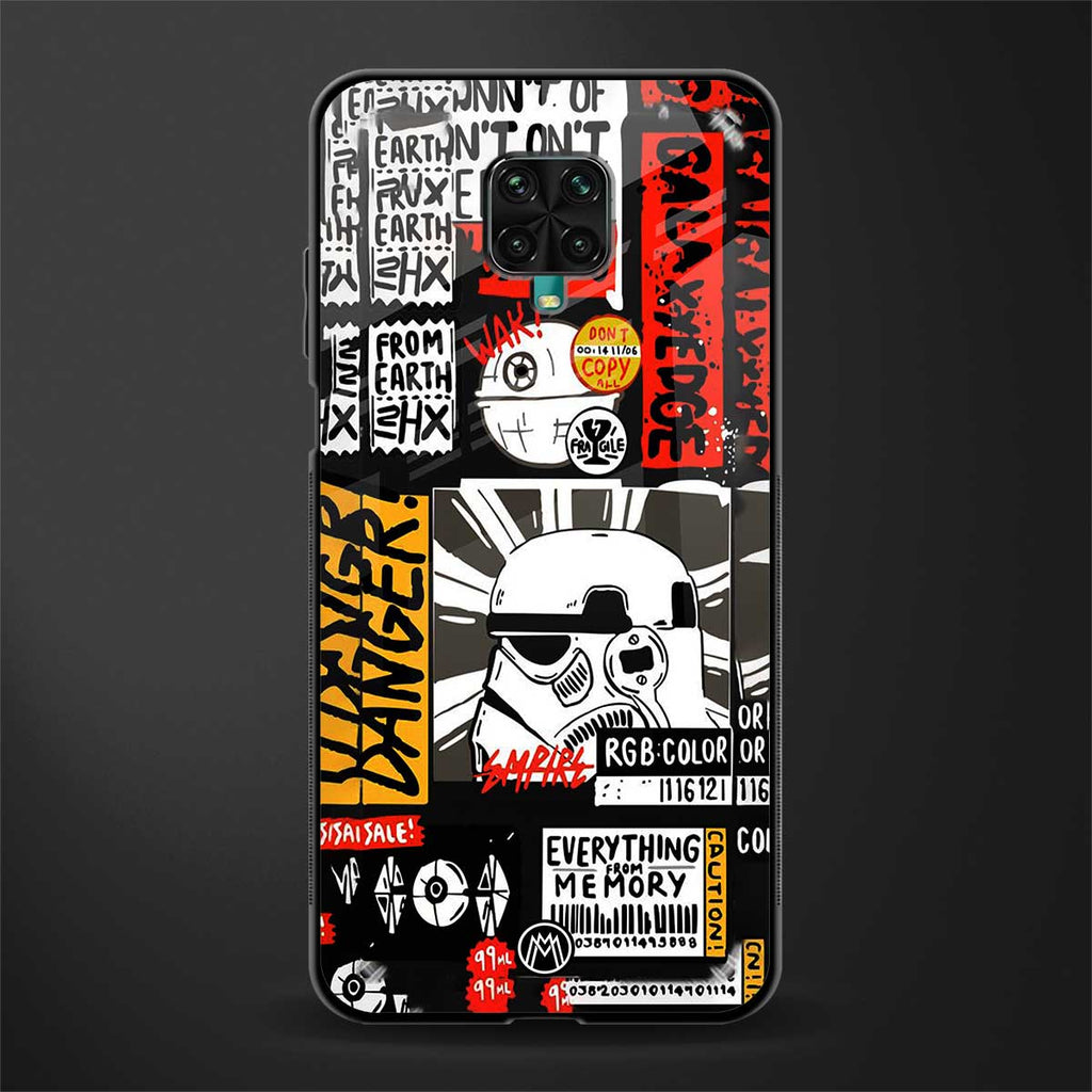 star wars collage glass case for poco m2 pro image